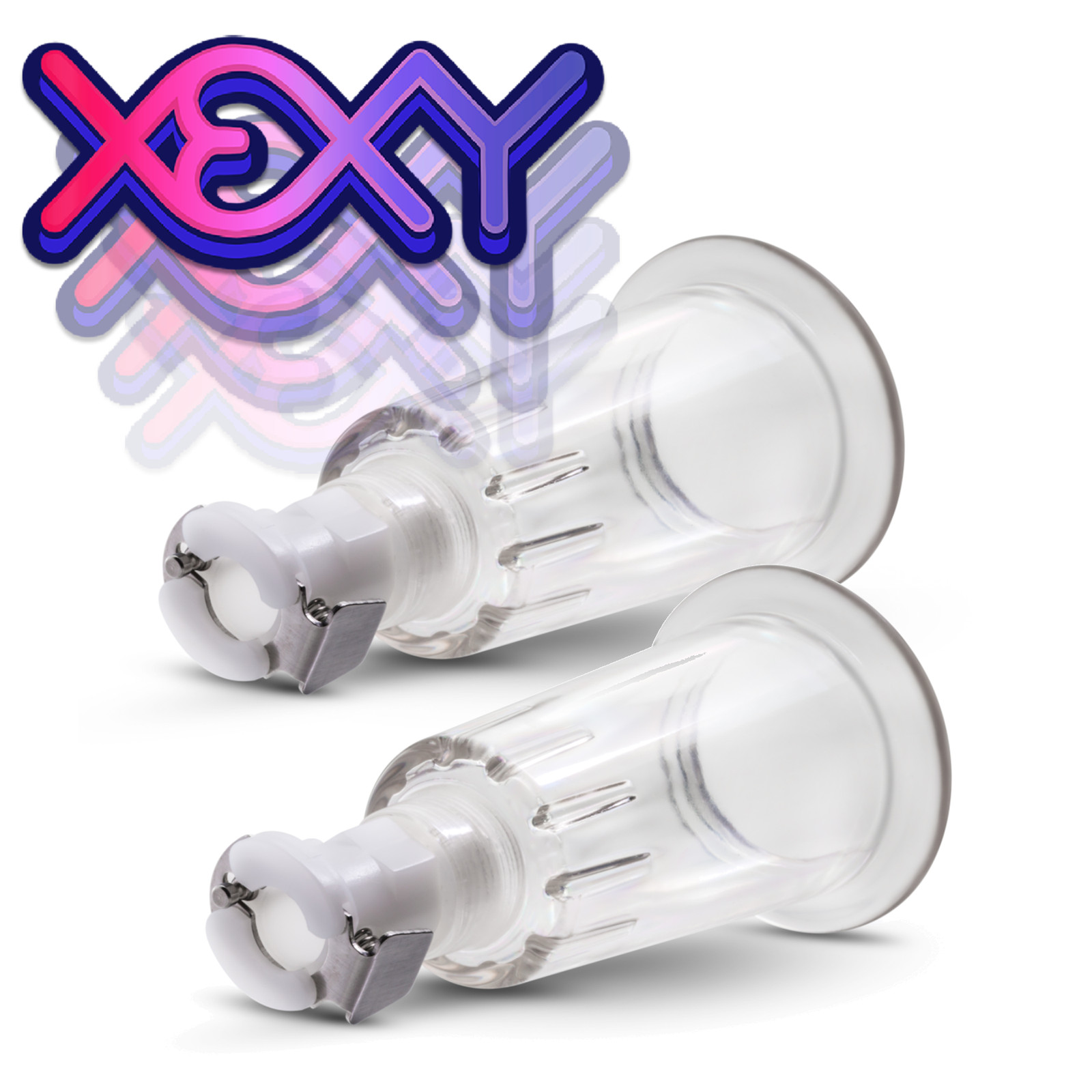 Nipple & Clit Pumping Cylinders 2 Pack (1″) XEXY ADULT SEX TOYS.’