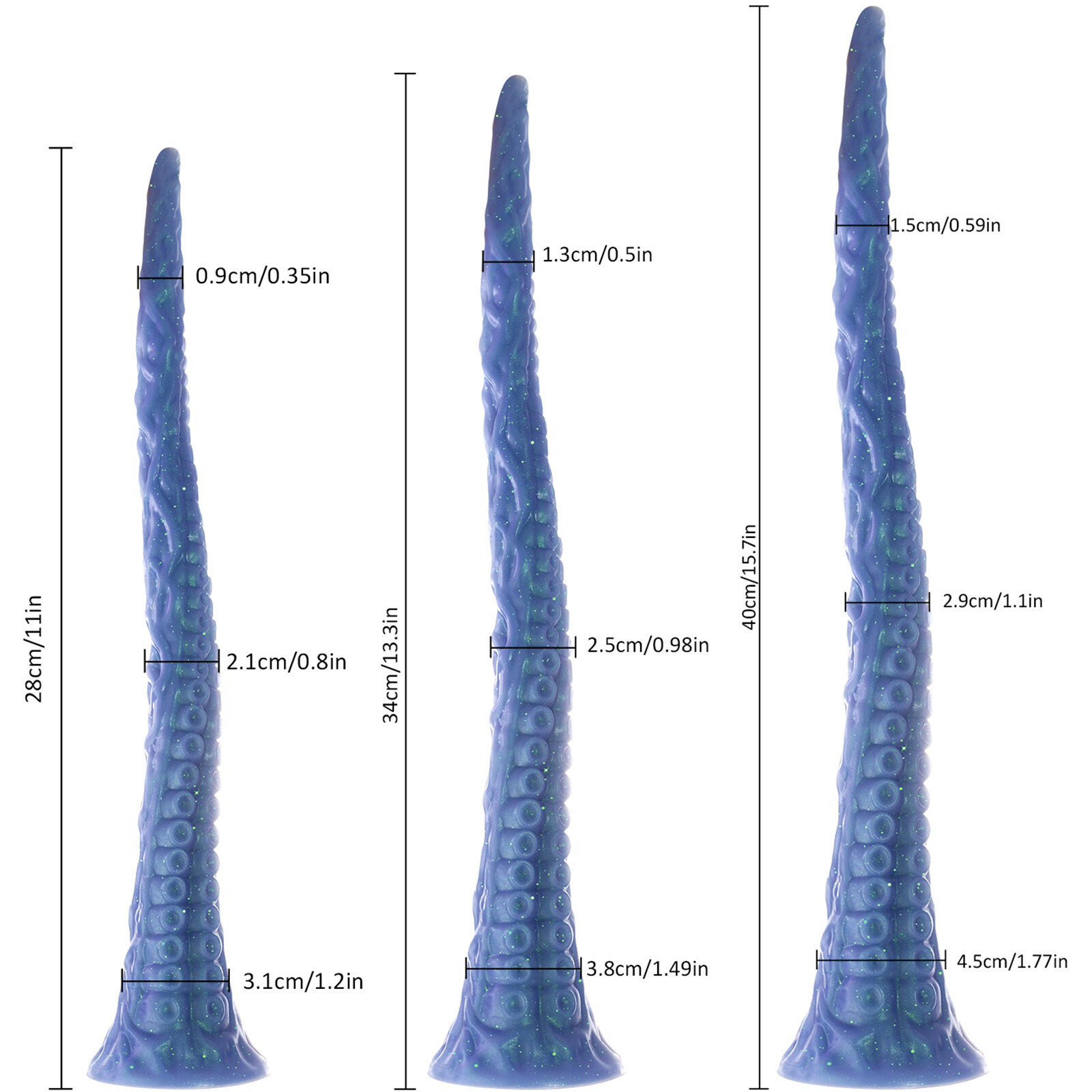 Silicone Long Dong Tentacle Dildos Suction Cup 3 Sizes Anal Sex Toys Women Men