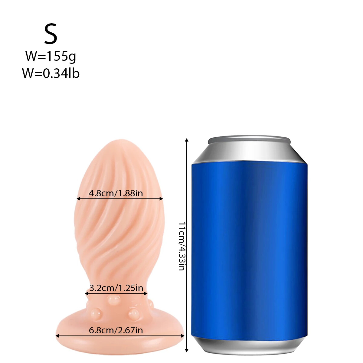 10cm Soft Big Anal Plug Large Butt Plug Dragon Egg Dildo Anal Dilator