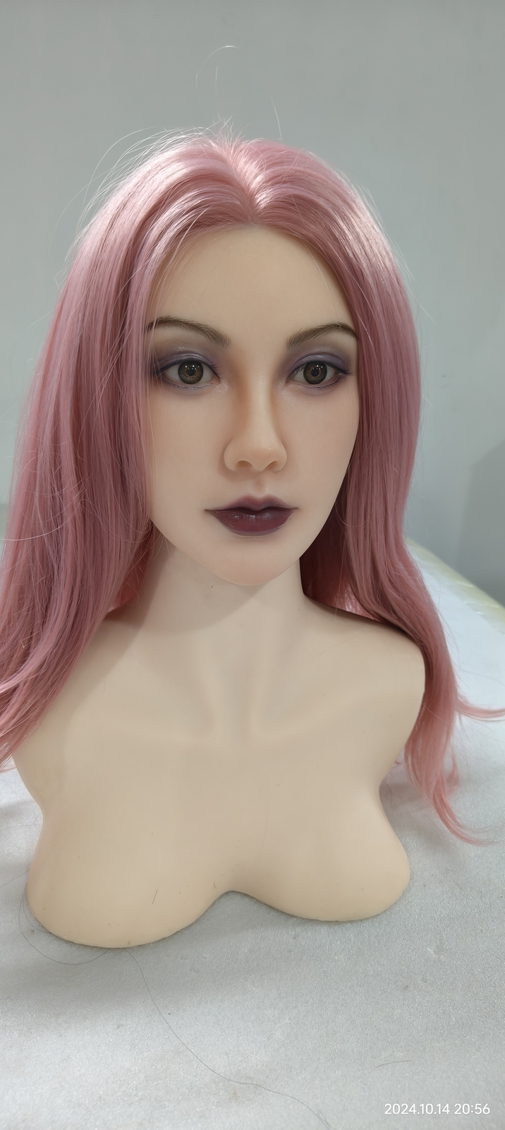 Realistic Silicone Sex Doll Head Implanted Hair Masturbator for Men Adult Toys