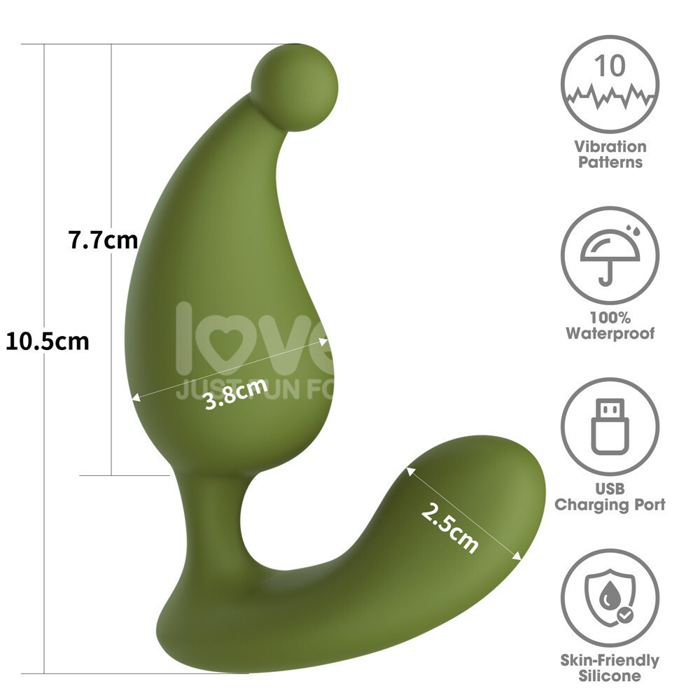 L’Allure Apex Rechargeable Prostate Massage Vibrator 10 Speed Sex Toy for Men