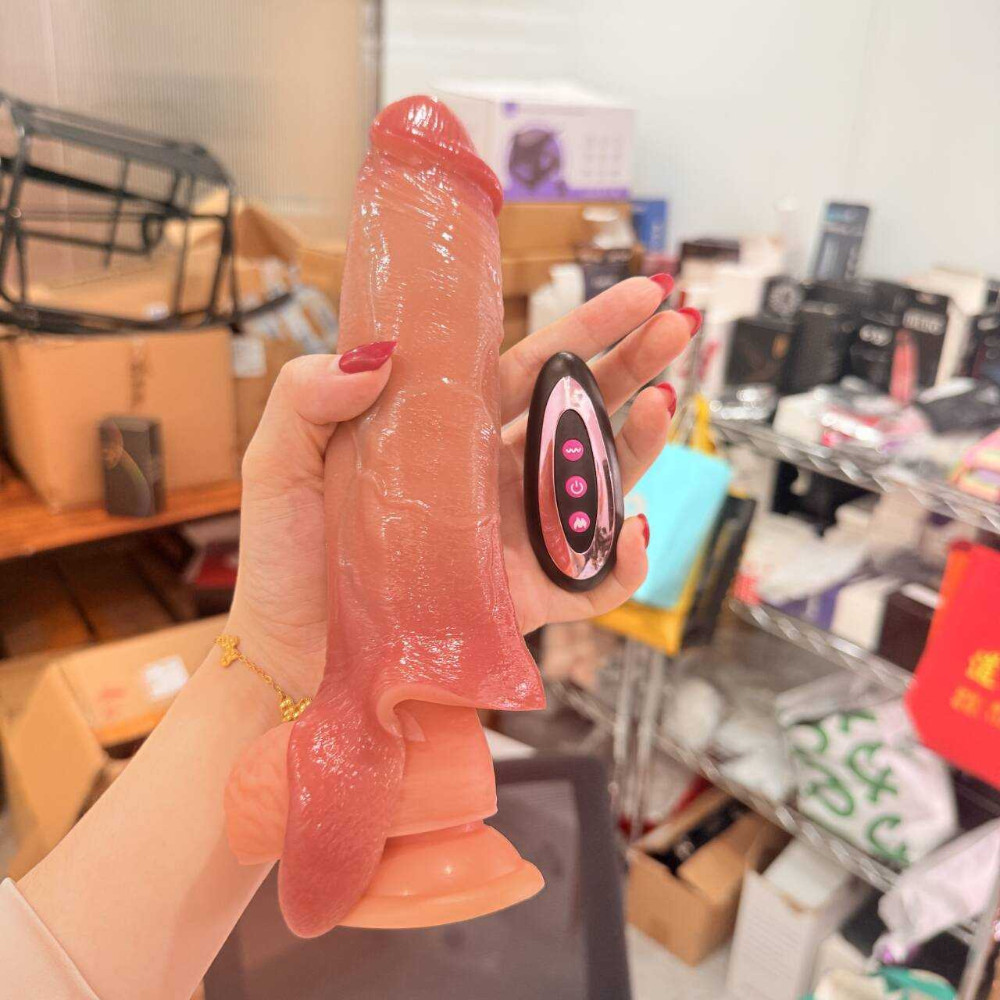 Vibrating Cock Gith Penis Sleeve with 10 Modes Extender Vibrator Sheath for Male