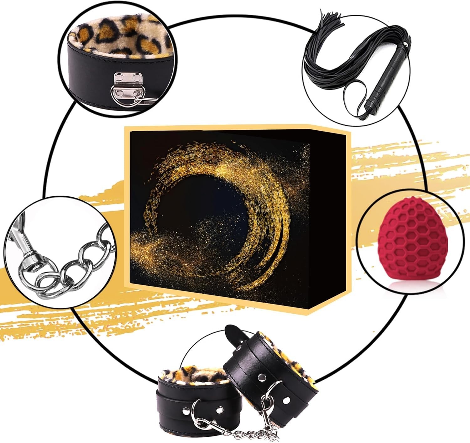 BDSM Kit Bondage Restraint Set for Couples Adult Toys Kinky Sex Accessories