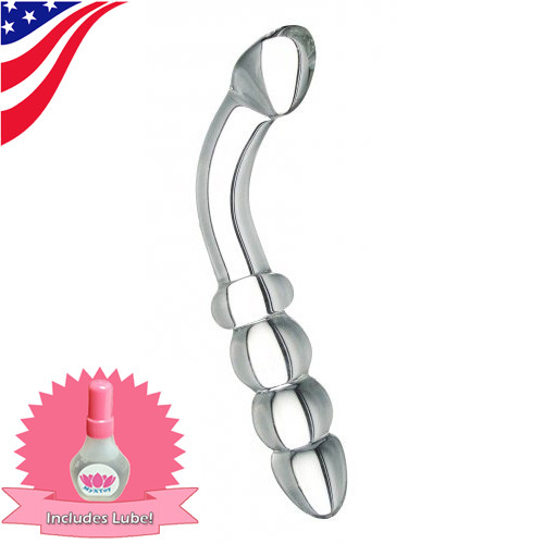 Glass Dildo G-Spot Clitoral vagina anal plug Massager Sex Toy FREE US Shipping