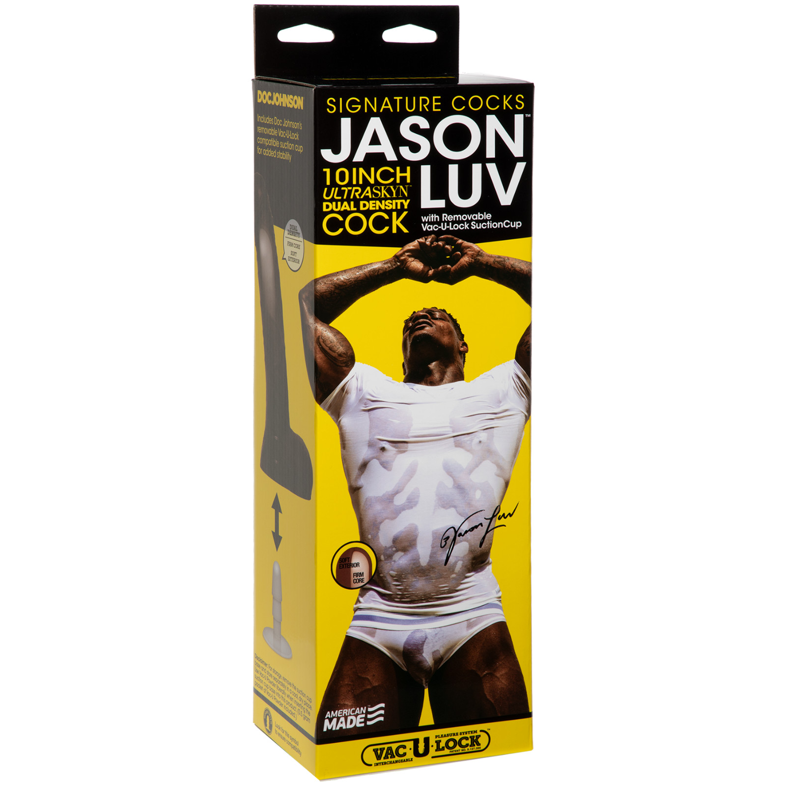 Doc Johnson Jason Luv ULTRASKYN 10″ Realistic Dildo Dong Vac-U-Lock