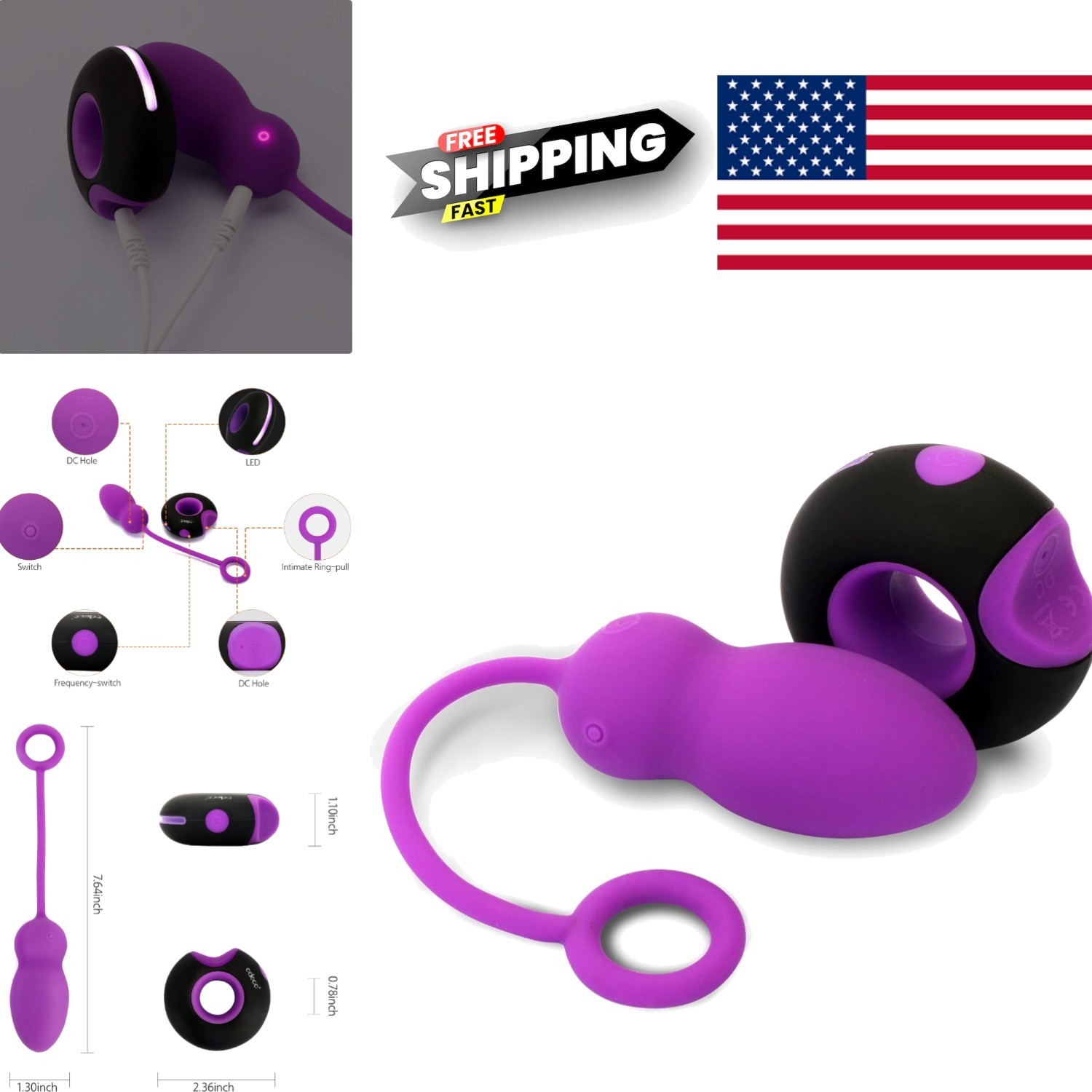Stylish Vibrating Egg with Powerful Motors for Ultimate Clitoral Stimulation