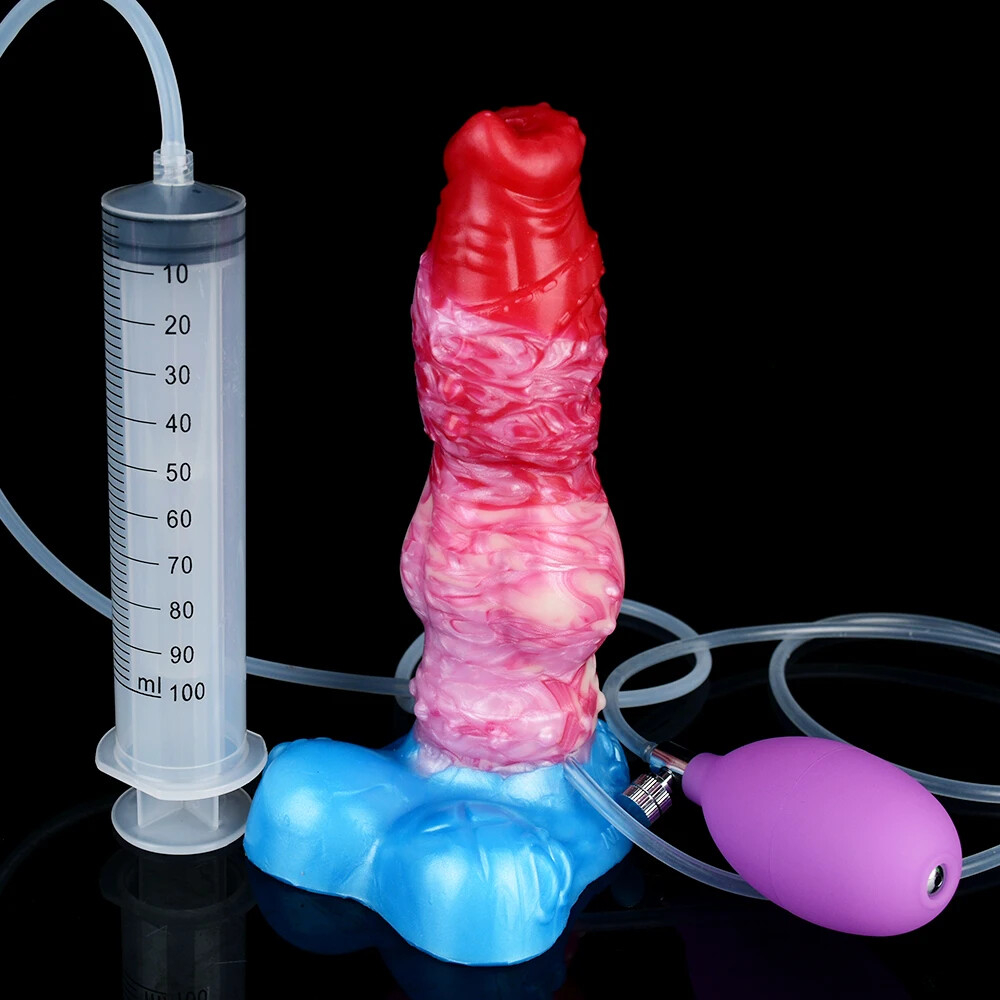 Inflatable Dildo Silicone Butt Plug Prostate Massager G-Spot Stimulation Sex Toy
