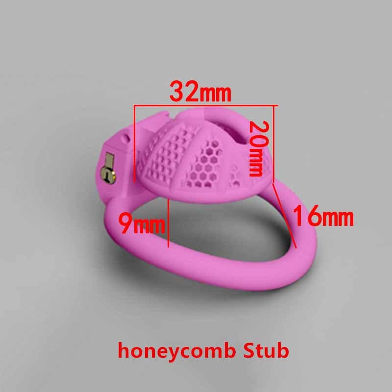 New Male Chastity Cage Device Realistic Sissy Men Lock Clitty Sissy with 4 Rings