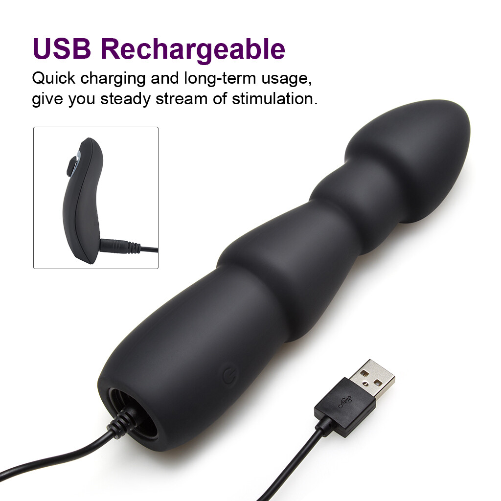Anal Butt Plug Vibrator G-spot Dildo Prostate Massager Anus Remote Sex Toy Adult