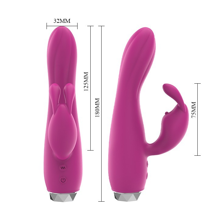 Silicone Wireless Rabbit Vibrator Massager Waterproof G Spot Power For Women