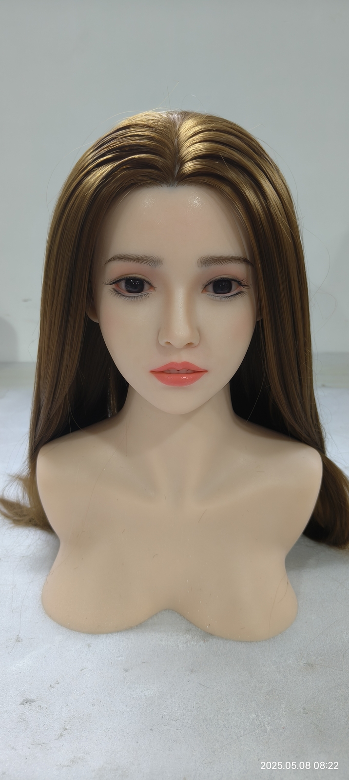 Realistic Sex Doll Head Mobile Jaw Tongue Masturbator Implanted Hair ROS Heads