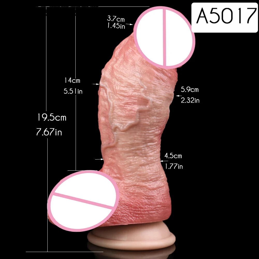 9.06 Inch Long Realistic Dildo With Sucker Silicone Anus Vaginal Adult Sex Toys