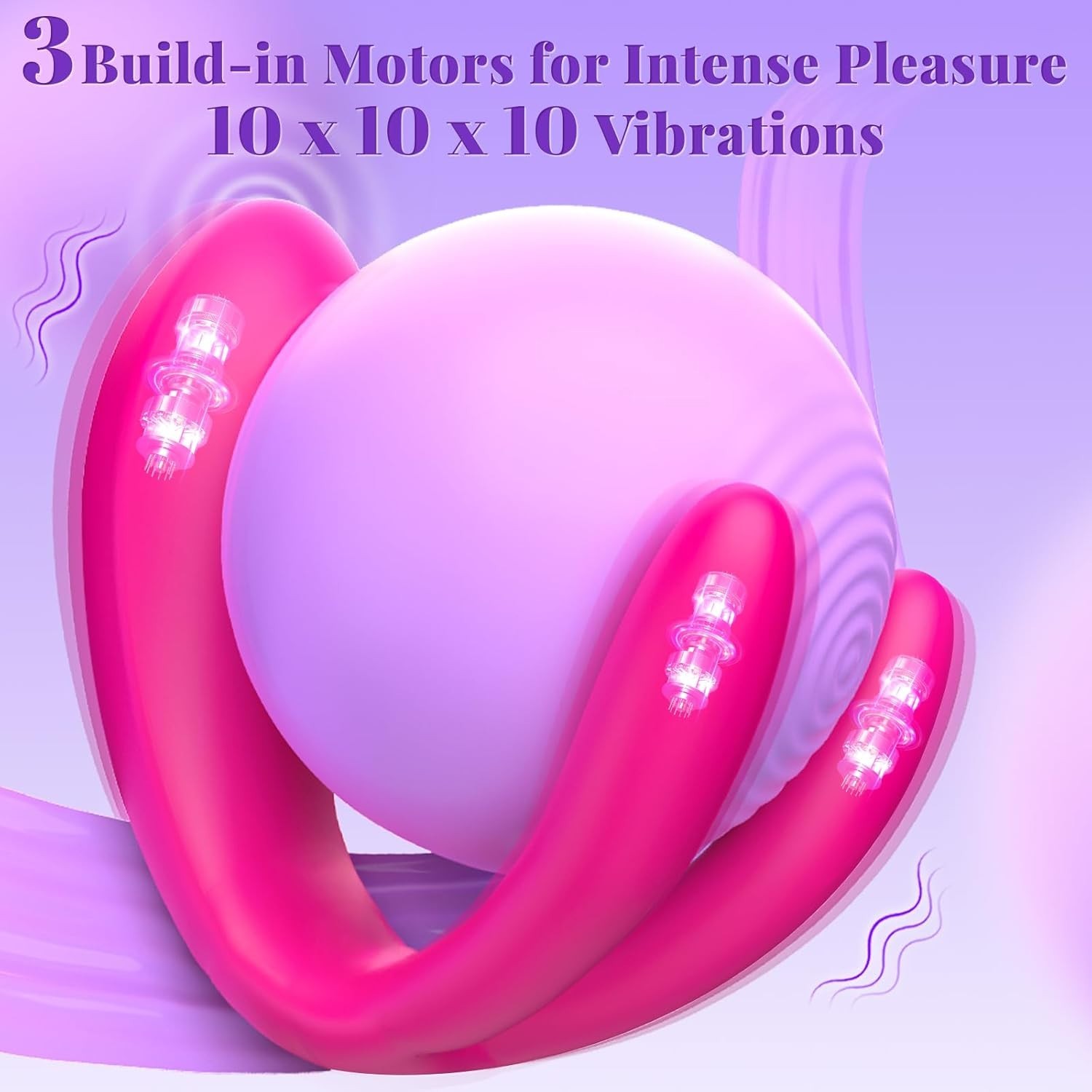 Portable Waterproof Vibrator for Women with 10 Vibration Settings Pink Design