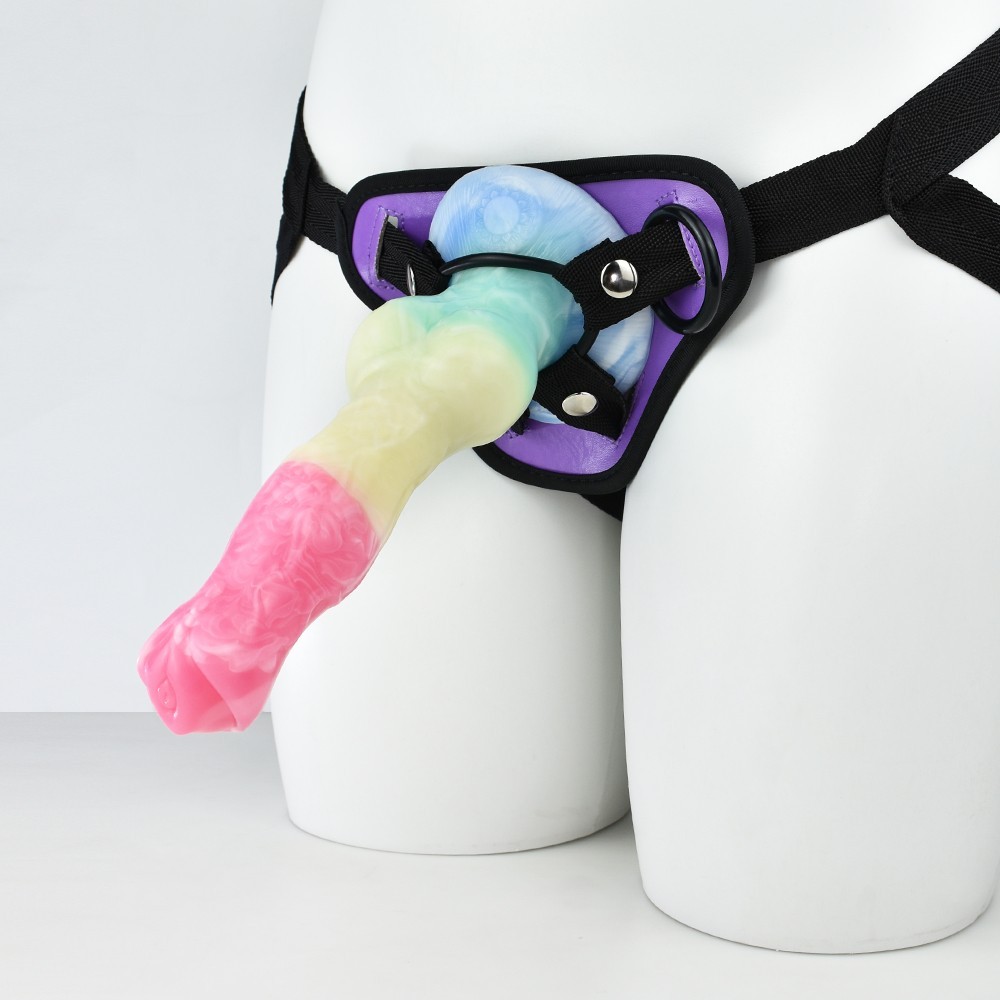 Strap-On-G-Spot-Suction-Cup-Harness-Dildo-Clitoral-Anal-Lesbian-Sex-Toy-Pegging