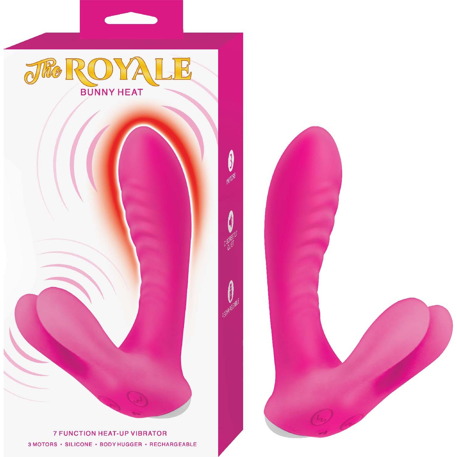 Nasstoys The Royale Bunny Heat Vibrator – Silicone Warming Clitoral Vaginal Vibe