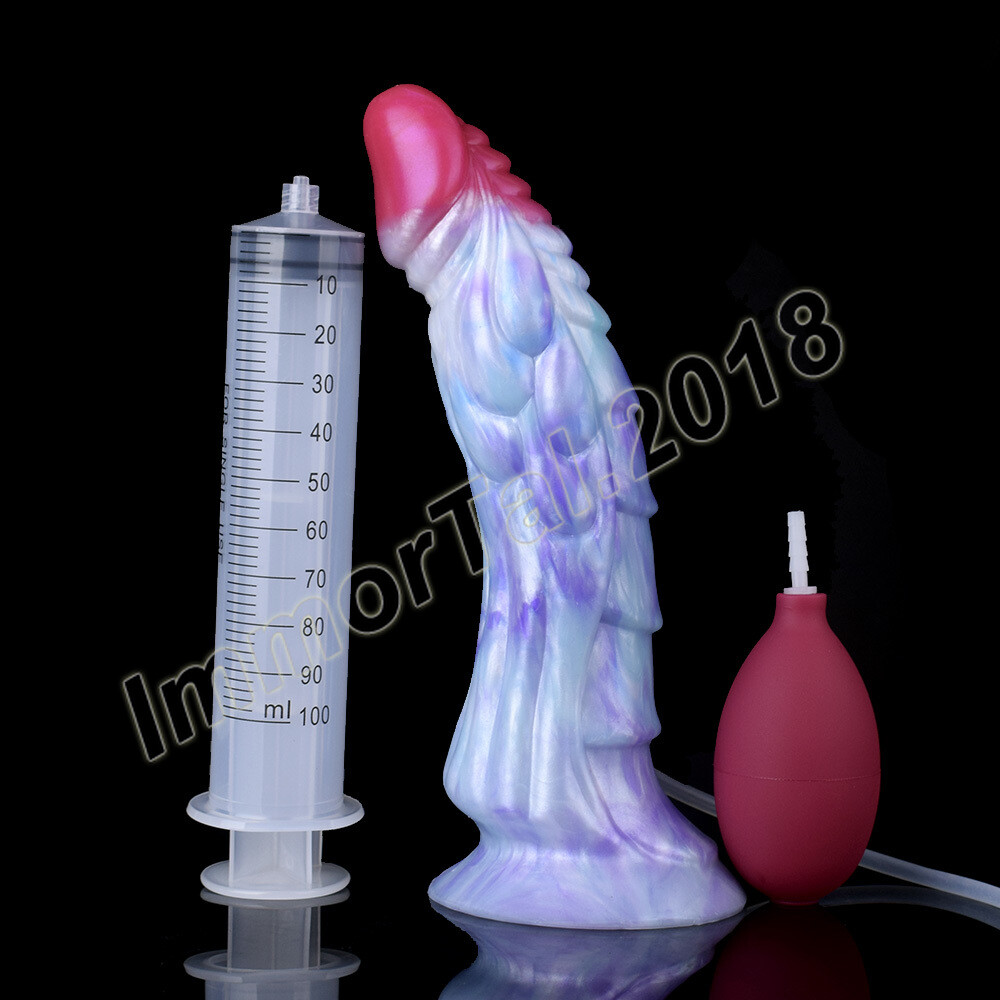 8.5″ Squirting Dildo Realistic Ejaculating Cock Cums Sex Toy INCLUDES FREE GIFT