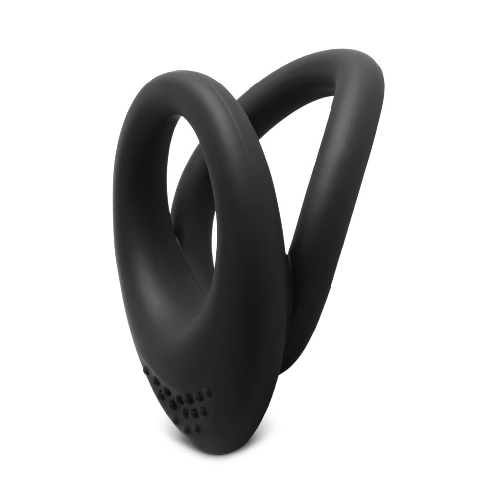 Silicone Dual Cock Ring Stay Hard Penis Enhancer Sex Toy for Men