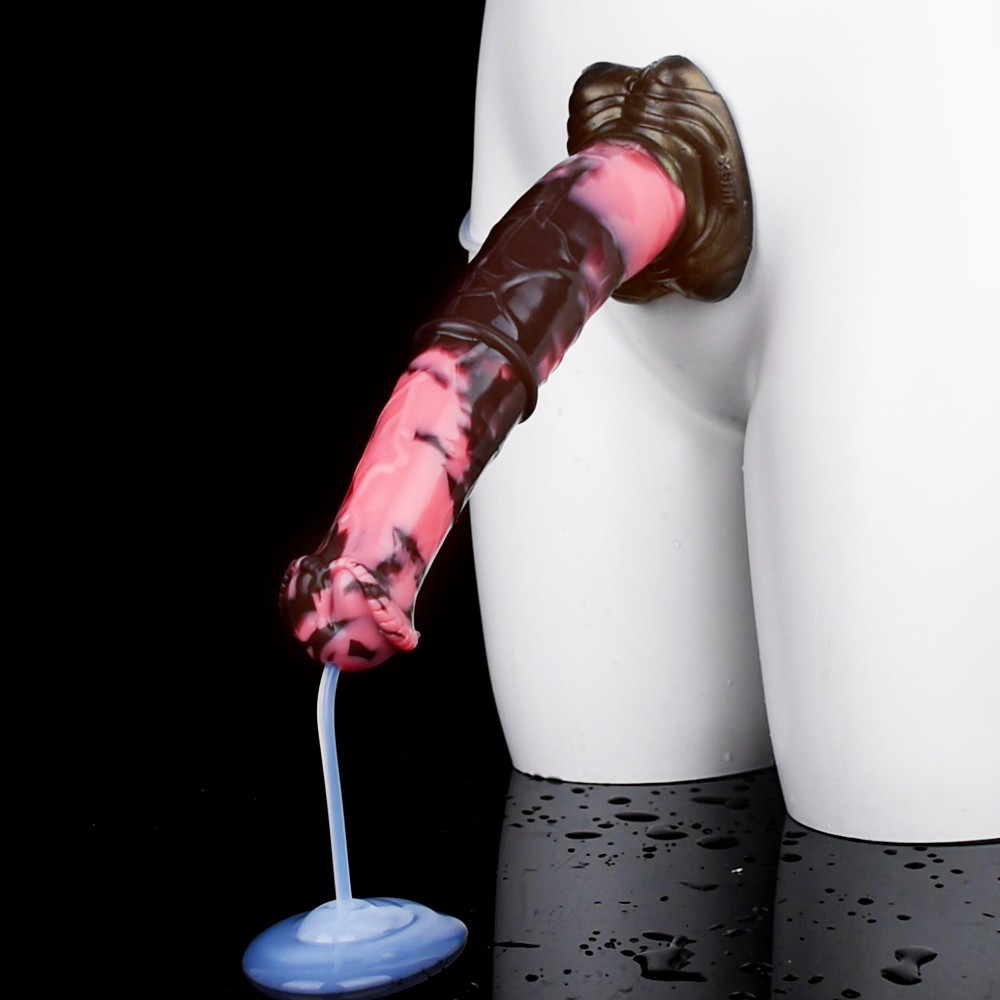 11 Inch Extra Long Realistic Squirting Silicone Fantasy Dildo Suction Women Toy