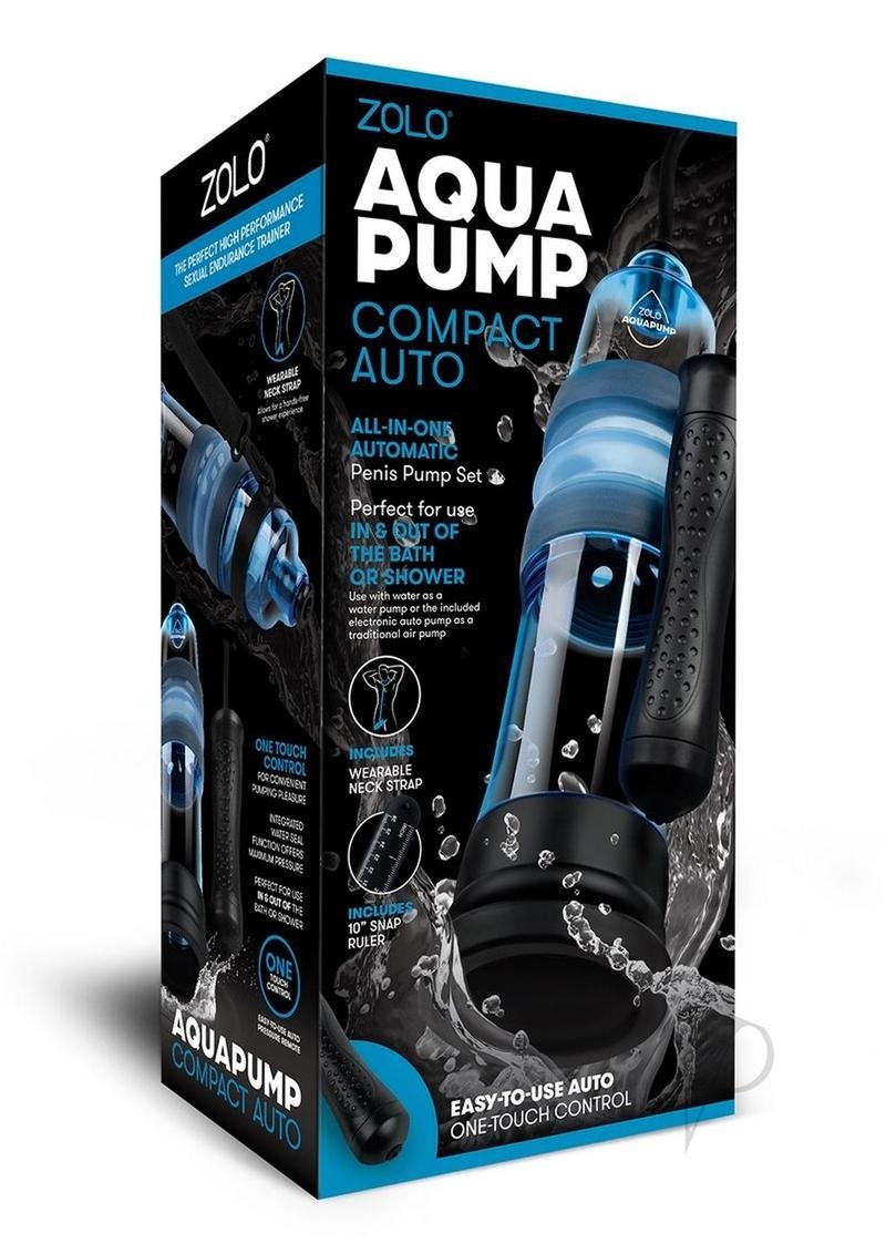 Zolo Aquapump Compact Auto Penis Pump – Black/Blue