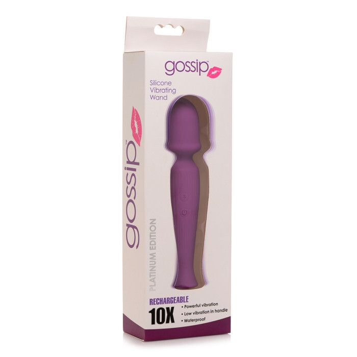Curve Novelties Gossip Silicone Wand 10x – platinum edition – Purple