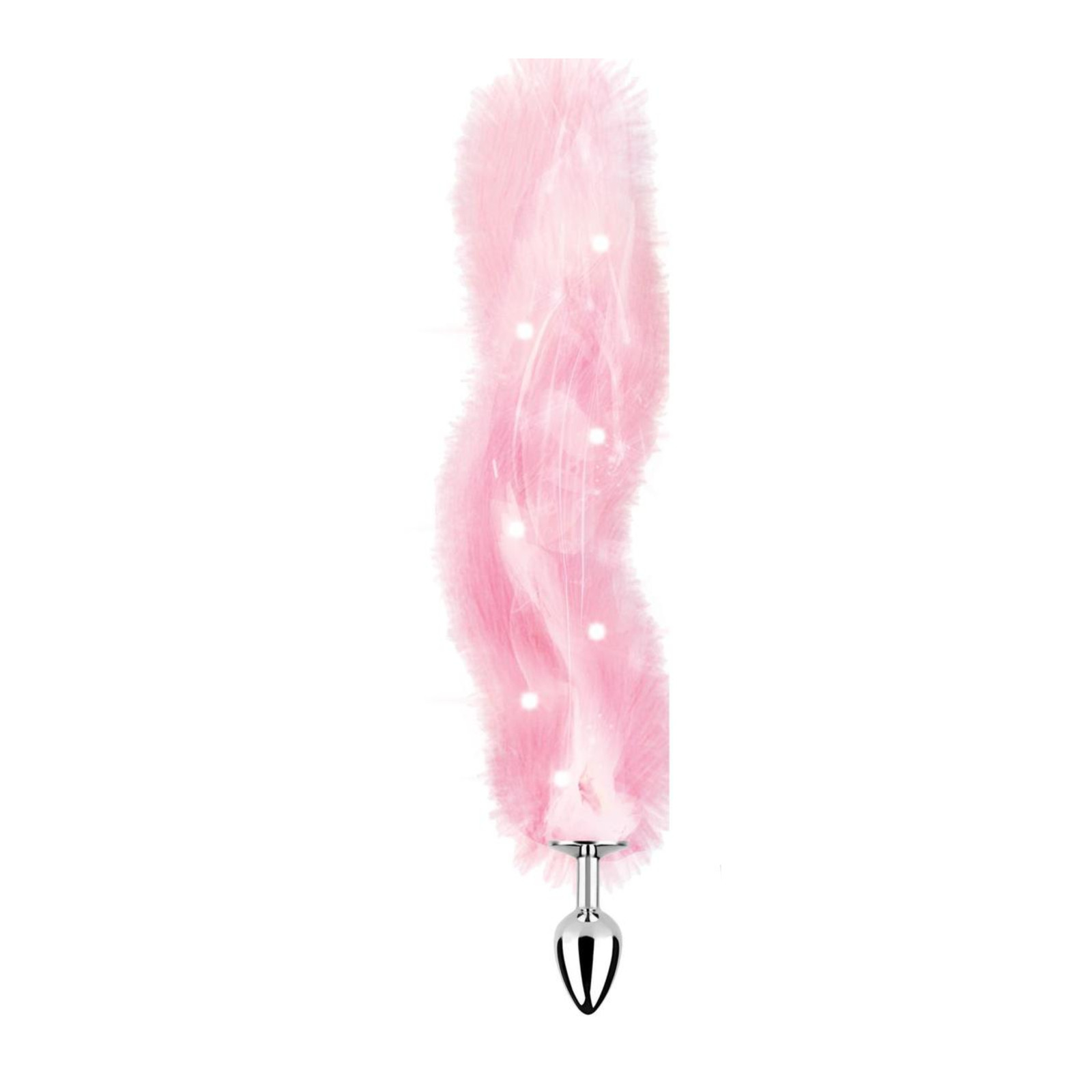 Fox Tail Light Up Soft Furry Anal Butt Plug Stimulator Role Play Adult Sex Toy