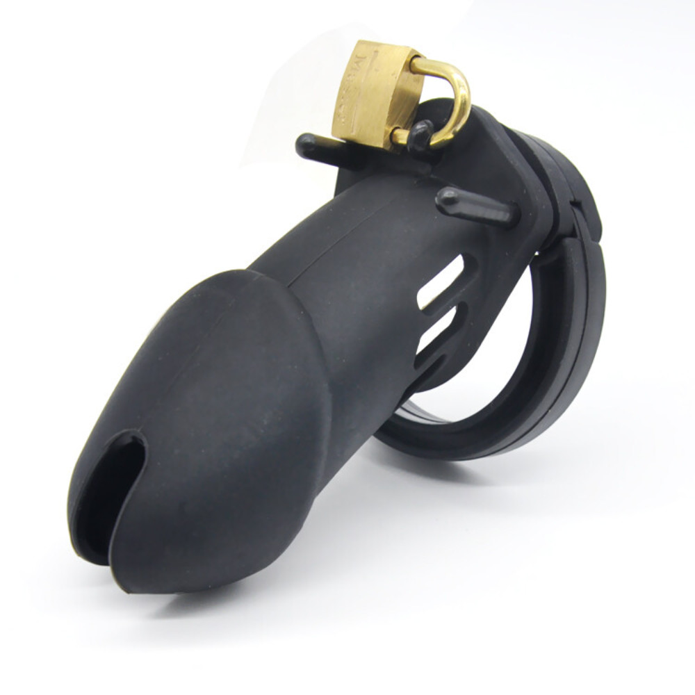 BDSM Penis Cage Male Chastity Kit Silicone Fetish Restraint Bondage Sex Toy