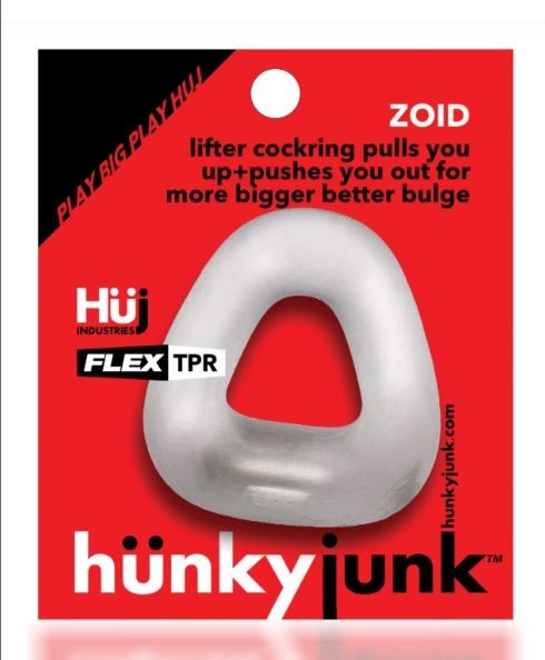 Oxballs Zoid Clear Ice Super Stretchy Soft Cock Ring, New