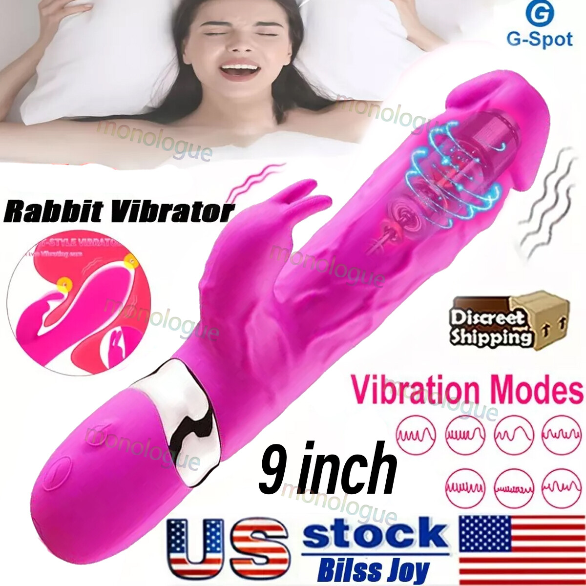 Multispeed-Vibrator-Sex-Toy-G-Spot-Dildo-Rabbit-Female-Adult-Waterproof Massager