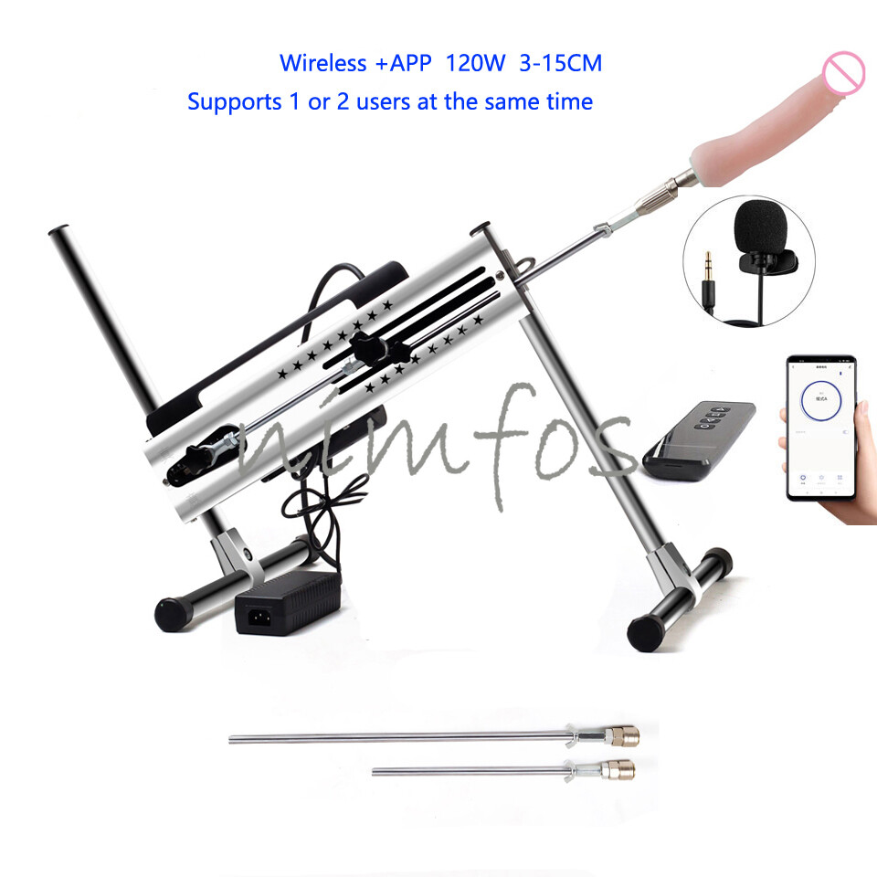 Sex Machine Remote APP Adjustable Vac u Lock 30db 120W Sex Machine With Dildo