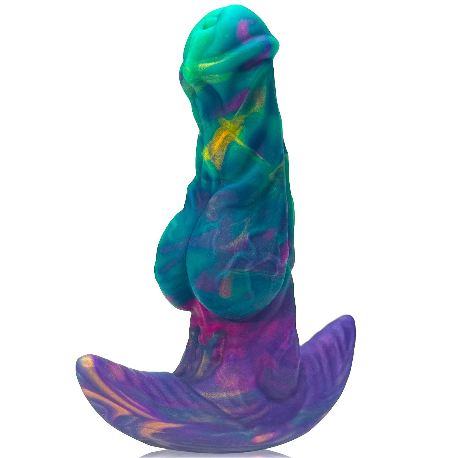 Anal Plug Realistic Dildo for Comfortable M: 6.1 x 1.89 Inch, Mixed-color
