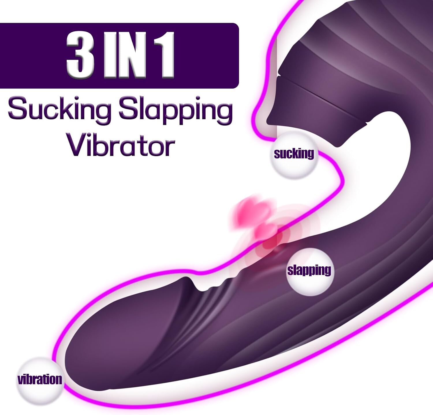 Sucking Vibrator Clit Sucker Dildo G-spot Stimulator Massager Sex Toys Women New
