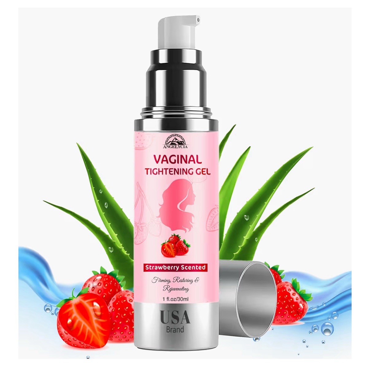 Vaginal Tightening Balm, Improves Vagina Health, Fast-Acting,1 fl oz, Strawberry