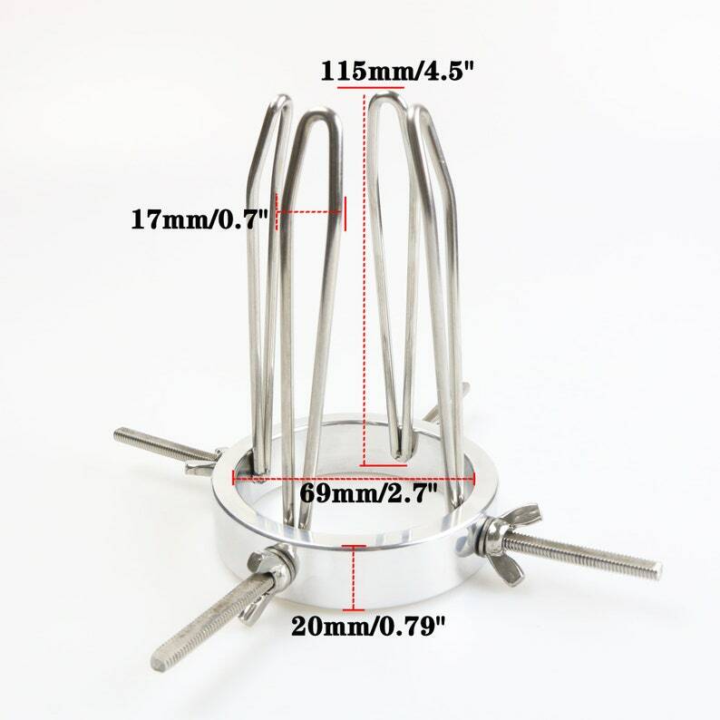 Vaginal Anal Spreader Stainless Steel Stretching Anal Opener,BDSM Fetish Toys
