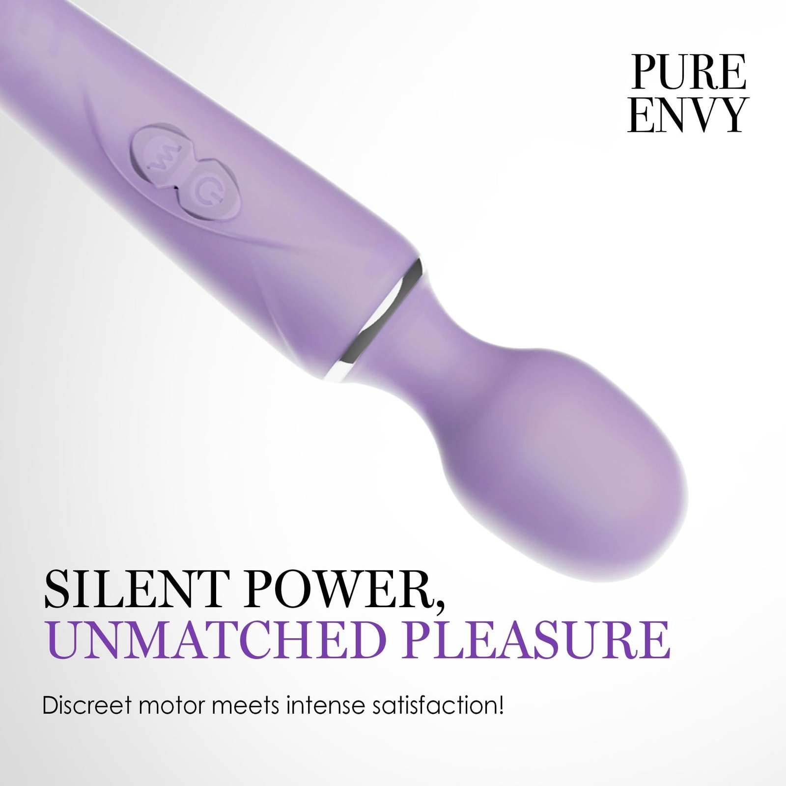 Pure Envy Silk Sensation Vibrator for Adults, Curved Vibrator Design, 7 Vibra…