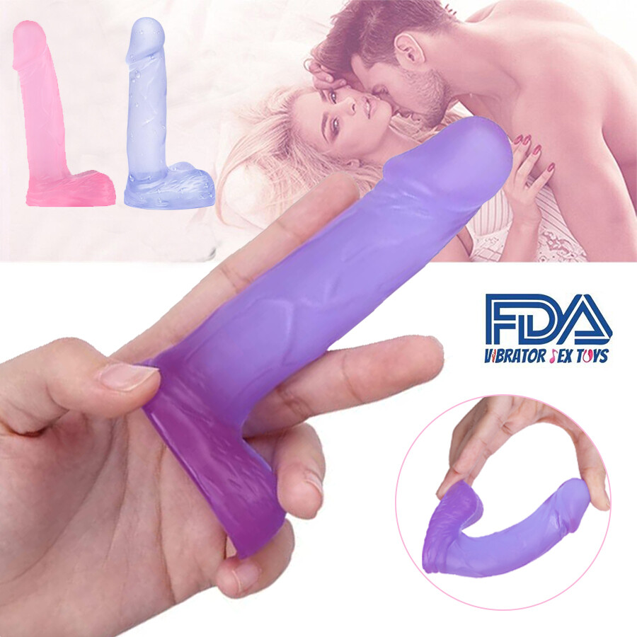 4 Inch Silicone Realistic Mini Dildo Beginner Anal Plug Soft Dildo Sex Toy Women