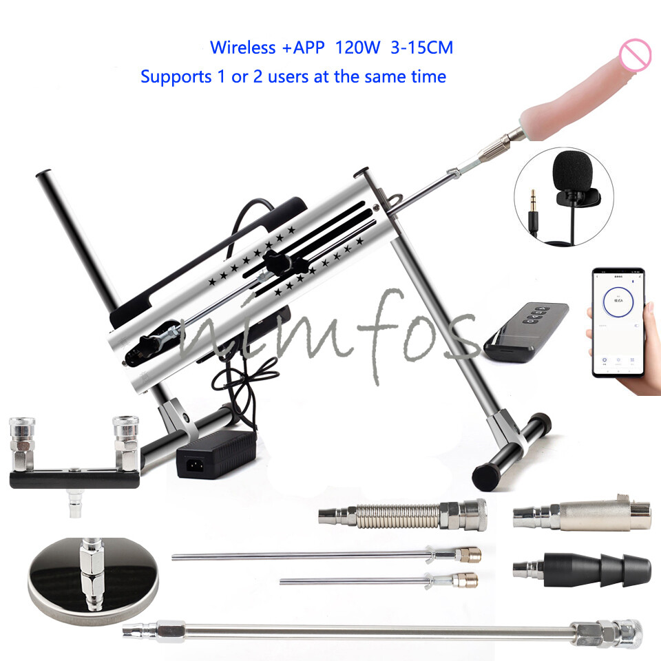 Sex Machine Remote APP Adjustable Vac u Lock 30db 120W Sex Machine With Dildo