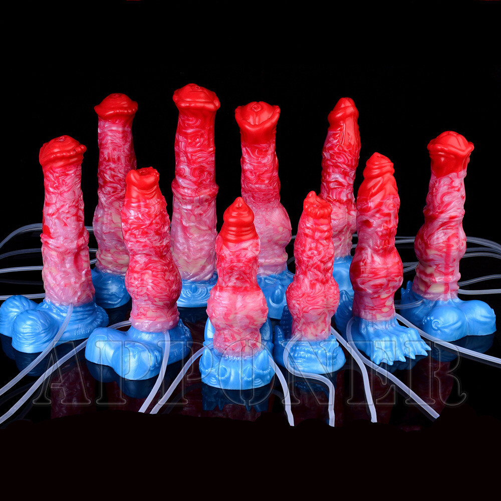 Inflatable Fantasy Dildo Silicone Dildo with Suction Cup for Hands-Free Sex Toys