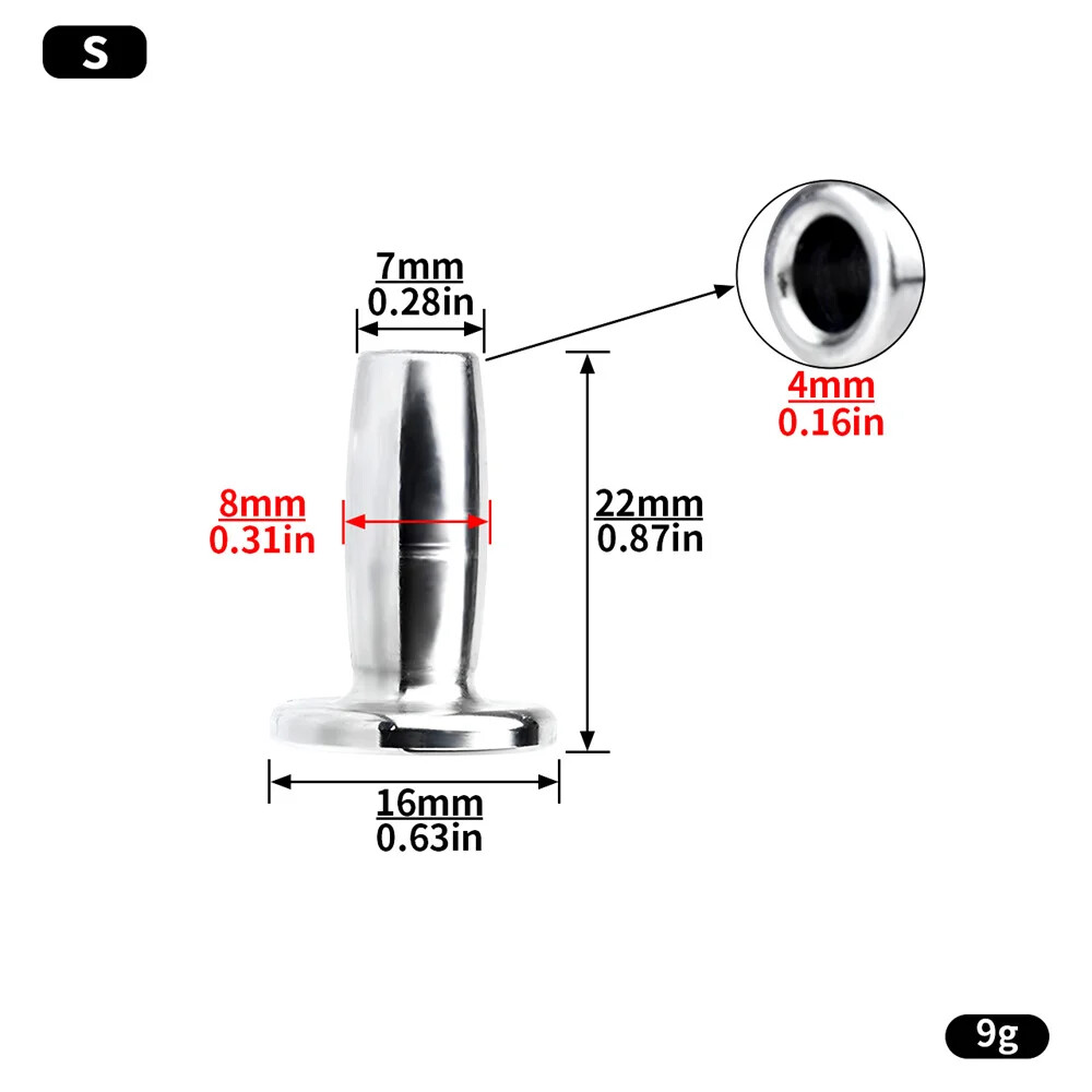 Metal Insert Eye Dilator Sounding Stainless Steel Penis Plug Male Masturbation