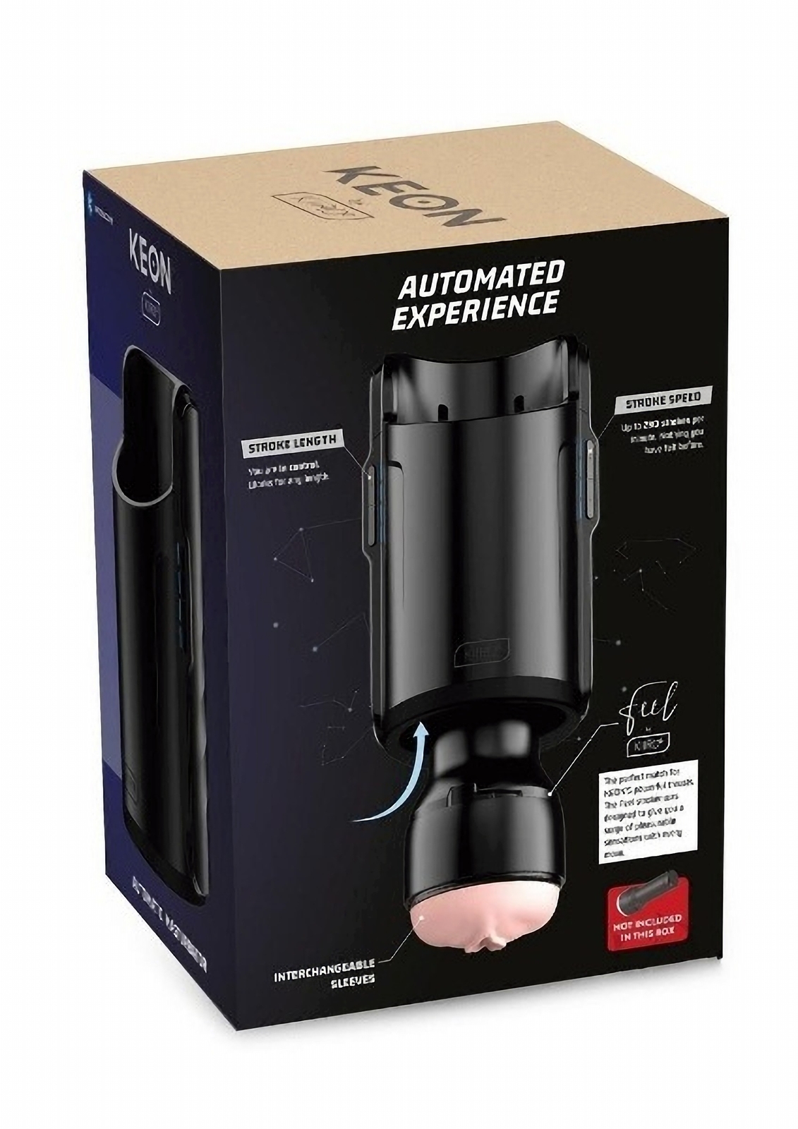 Kiiroo Keon Interactive Male Masturbator Automatic Combo Set with Feel Stroker