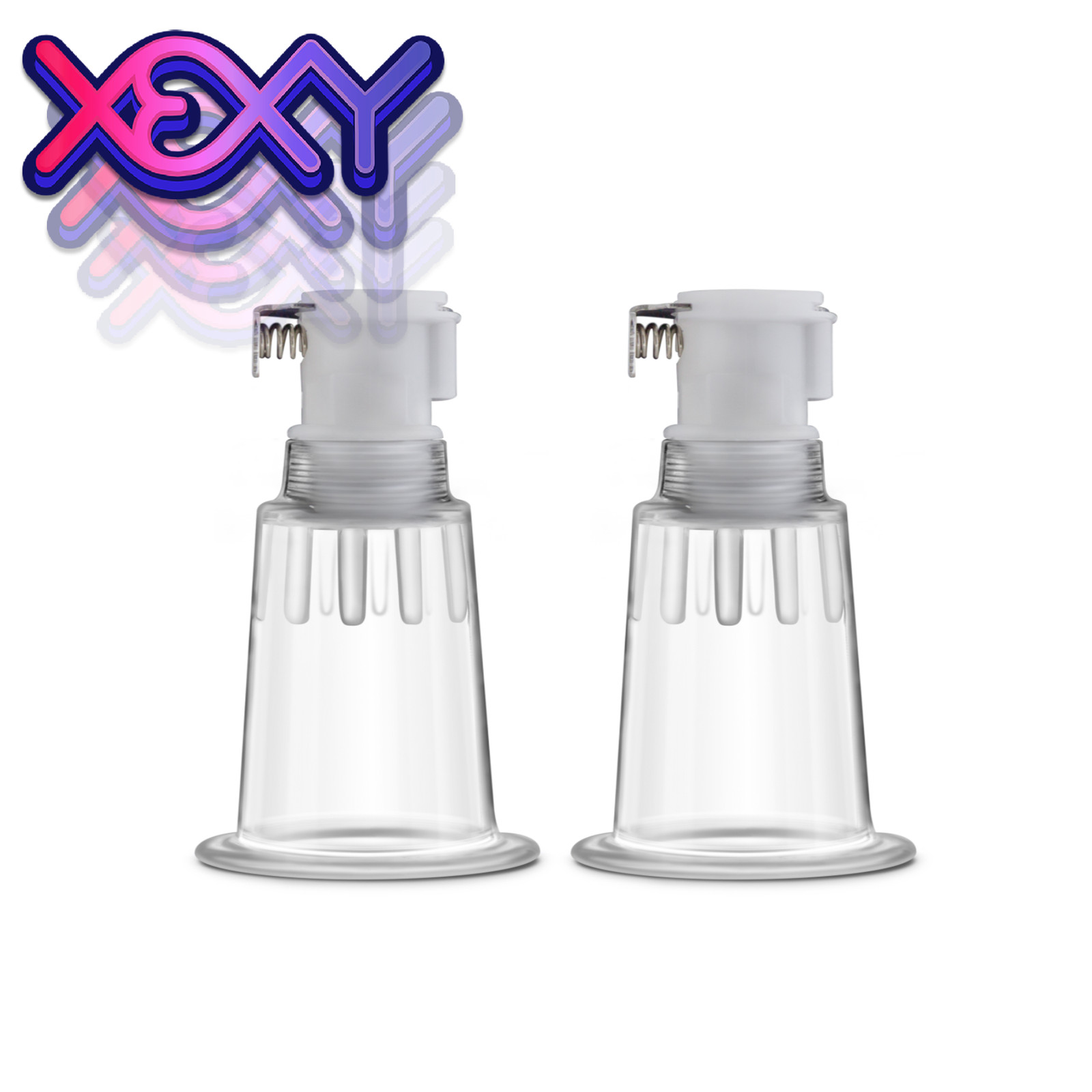 Nipple & Clit Pumping Cylinders Only 2 Pack (1″) Xexy Adult Sex Toys