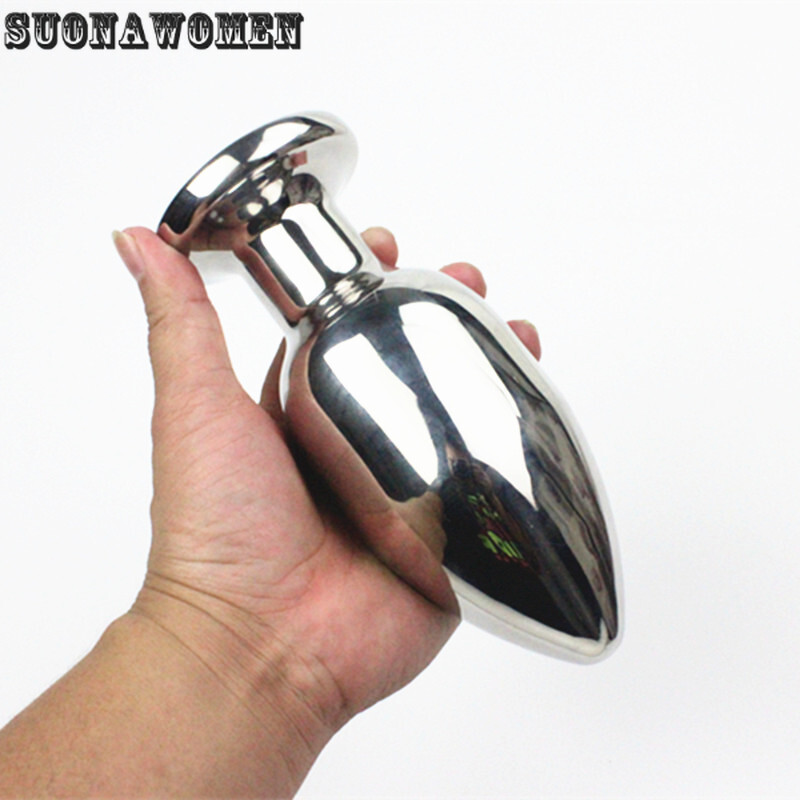 15 Sizes Stainless Steel Dildo Butt Balll Plug Solid Metal Dilator Anal Sex Toy