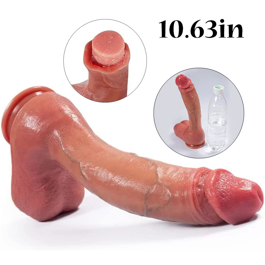 Super Real Skin Penis Realistic Dildo Soft Huge Cock Suction Cup Masturbation