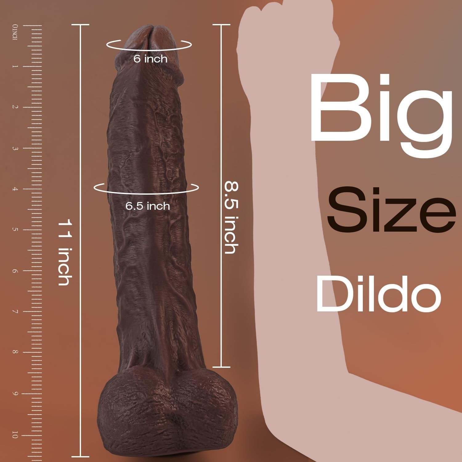 Liquid Silicone Realistic Huge Dildo Cock Suction Cup Women Sex Toys Thick Dong