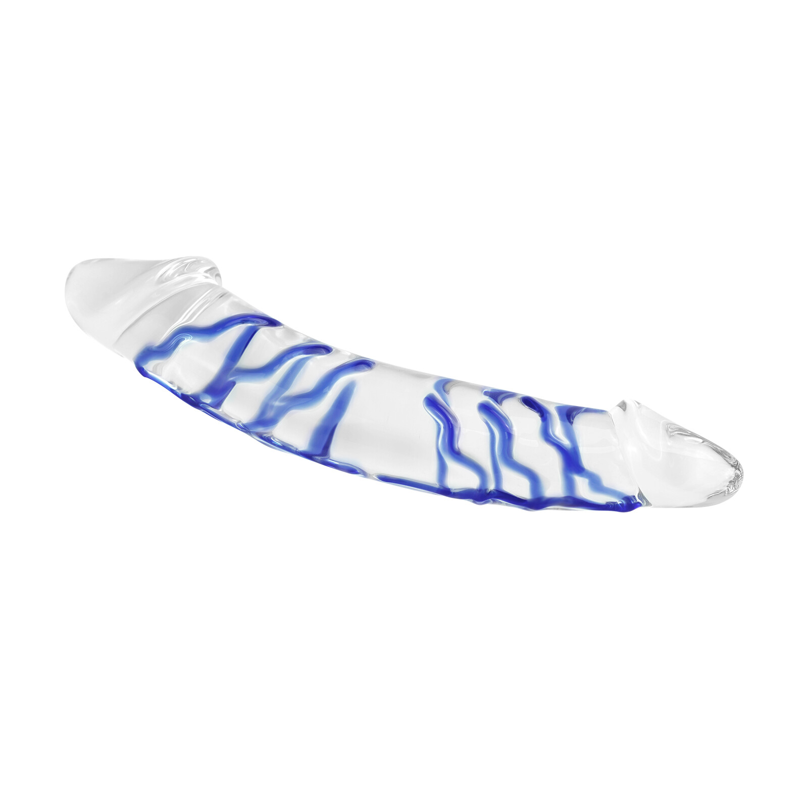 Crystal Glass Double Head Dildo Anal Butt Plug G-spot Massager Sex Toy for Women