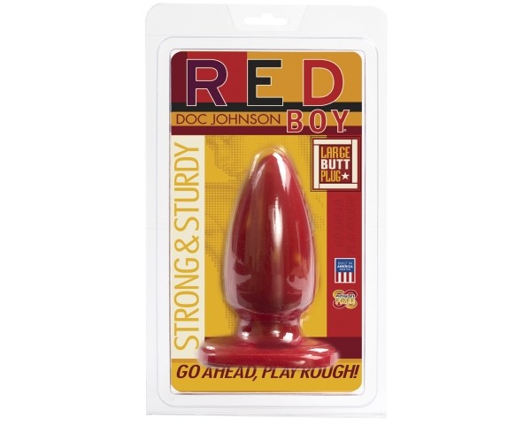 Doc Johnson Red Boy – Large Red Butt Plug