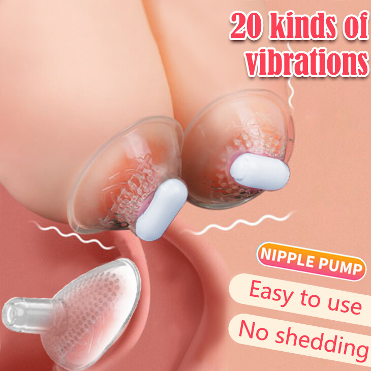 Vibrating Clit Breast Nipple Sucker Massager Sucking Sex Toys for Women Couples