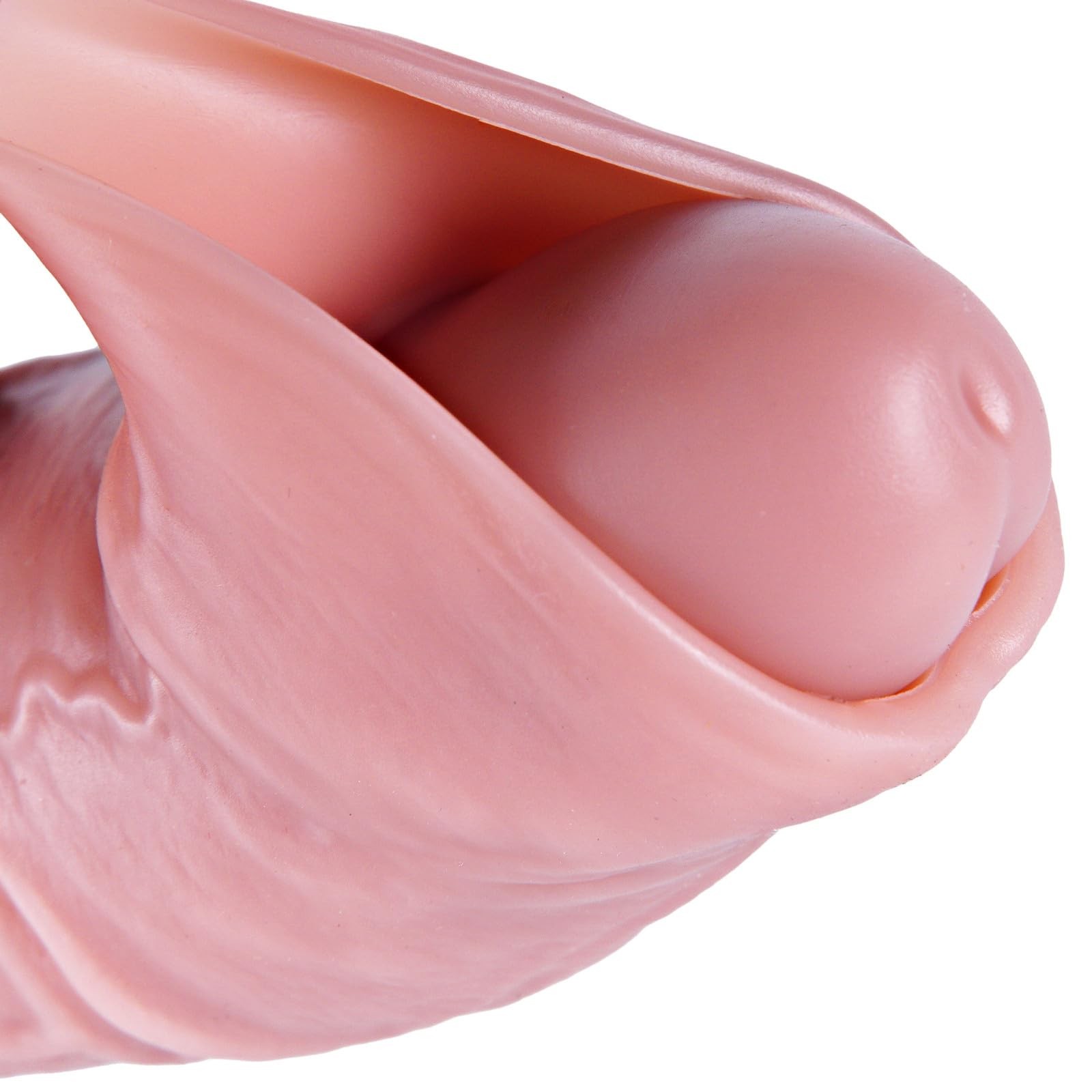 11” Realistic Uncut Foreskin Big Dildo Huge Thick Dildo with Strong Suction Cup