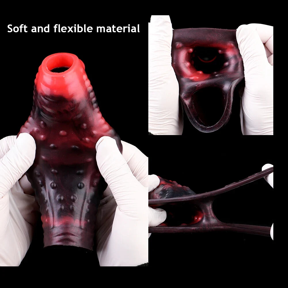 XL Size Open-ended Cock Ring Penis Sleeve Penis G-spot Stimulate Sex Toy for Men