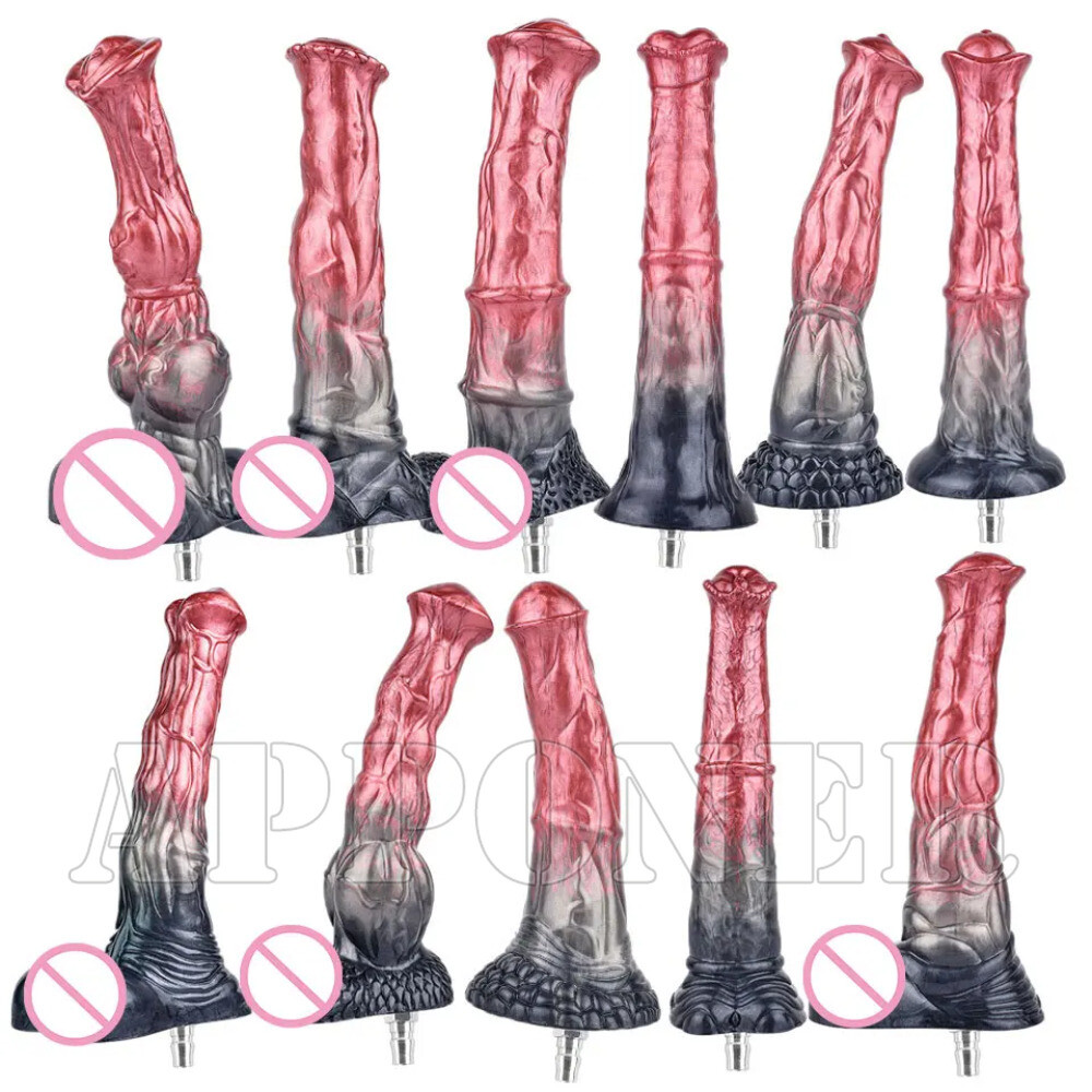 NEW Sex Machine Big Black Dildos VAC-U-LOCK Vibrator Attachments for Adults Toys
