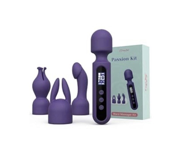 Tracy’s Dog Wand Vibrator Kits Couple Adult Sex Toys with 3 Attachments for C…